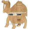 Hand Carved Wood Camel India Artifacts Arts Handicraft Home Decor