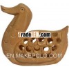 Kadam Wood Hand Carved Duck India Artifacts Arts Gift Home Decor