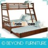 Children Pine Wood Bunks with Three Beds