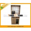 2013 newest design wine cabinet wood furniture wood and glass wine cabinet