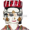 Handmade Rare Four Faced Wooden Puppet India Folk Art Craft Home Decor