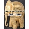 Wooden Undercut Elephant