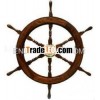 Carved Wooden Ship Wheel/big wooden wheel/decorative wooden wheel