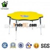 Adjustable kindergarten wooden study reading table