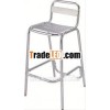 Outdoor aluminum restaurant high chair