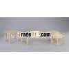 Solid Pine Table , solid wooden living room coffee table set, clear lacquered.NC