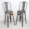 New Metal Chair High Tolix Bar Chair With Back