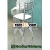 Silver Mahogany Wooden Bar Chair