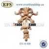 hand carved modern oak wood onlays for cabinets(EFS-M-008)