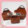 Fashion Design Wooden Handle Jute Gift Bag