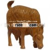 Exclusive Handmade Wooden Sculpture Goat India Carving Gift Home Decor