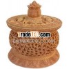 Hand Carved Jewelry / Multi Purpose Box Indian Wood Art Wood Carving Gift Box