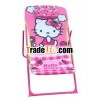 Hello Kitty heat transfer printing metal foldable adjustable kids lying chair kids chaise lounge cha