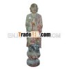 Standing Rohan Buddha Statue,  Antique Wood Buddha Sculpture