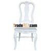 French style furniture white wood chair
