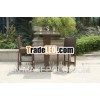 Outback All-Weather Wicker Bar Stool rattan bar table and chairs