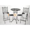 3 pieces classical outdoor garden furniture set french romantic bar furniture folding bistro set, se