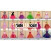 Pretty girls flower tutu bow holder in stock no moq
