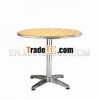 square aluminum bistro table