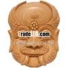 Hand Carved Traditional Decorative Wooden Mask India Handicraft Wooden Craft