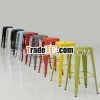 Tabouret 30-inch Colorful Stackable Metal Bar Stools