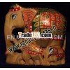 Wooden Painted Elephant