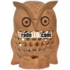 Kadam Wood Hand Carved Owl India Artifacts Arts Souvenir Home Decor