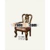 1025 antique finished wood carved kids armchair