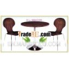 bar and pub furniture/wood round desk and chair set