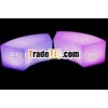 Led bar stool,  led light bench/plastic cafe chair/hard plastic chairs