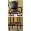 Hot!!! rolling Wood bar Stool