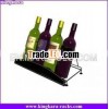 KingKara Iron Steel Countertop Wine Display for four bottles