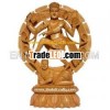 Handmade Wood Sculpture Shiva As Natraj Hindu Art India Wood Carving Wooden Craft