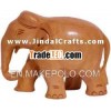 Hand Carved Wood Elephant Sculpture India Carving Art Gift Home Decor