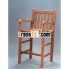 (W-C-8010) wood bar stools with arms