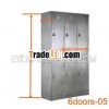 Popular Stainless Steel Six Door Cheap Storage Wardrobe Cabinet