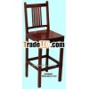 wooden bar stool, bar furniture, bar chair
