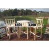 wooden outdoor bar table
