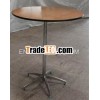 wood round cocktail table