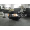 New! Hotel single genuine leather sofa with stainless steel leg SO-080