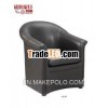 black pu , tub chair