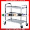 four wheel stainless steel hotel service cart