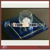 Clear Single Unique Acrylic Candle Stand