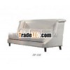 Sofa sets with wings(Malaysia rubber wood white fabric HB-SF-308)