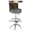 antique leopard print bar chair F053
