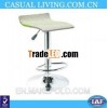Bar chair:Plastic net, chromed base , height adjustable
