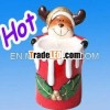 2012 ceramic deer candle holder for christmas