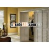 Commercial furniture louvre door wardrobe cabinet set (EL-169W)