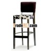 artistical design bar stool solid hardwood upholsteryed