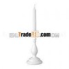 2013 hot sale white color wooden candle holder